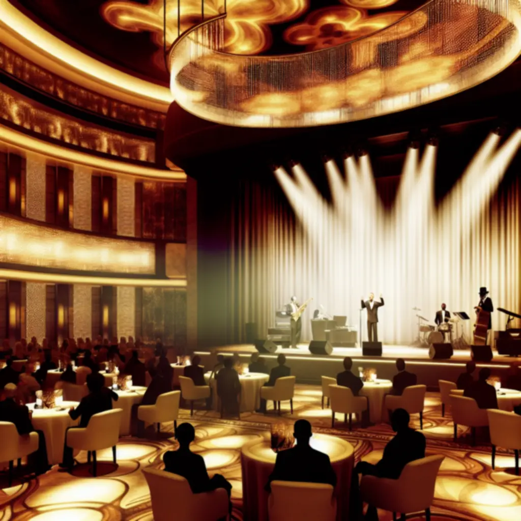 Sfeervolle live act op het podium in Positief Resultaat Hotel & Casino