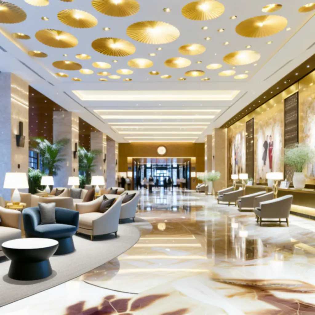 Luxe lobby en warme sfeer van Positief Resultaat Hotel & Casino