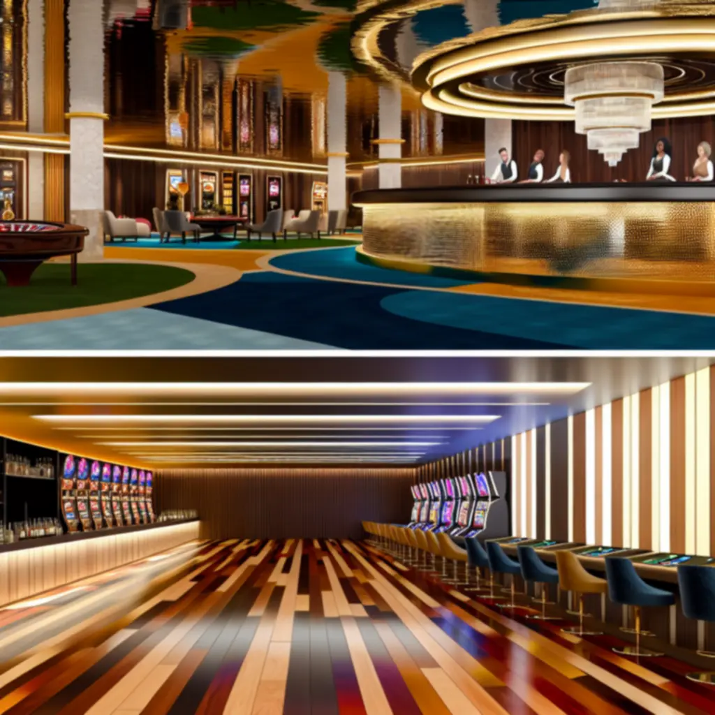 Gaming floor met tafelspellen en moderne slots